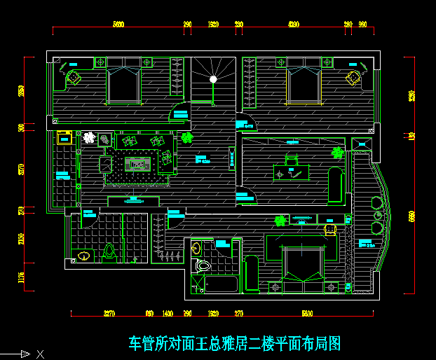 第一次做美式风格，请帮忙指点一二_二楼平面布置图.png