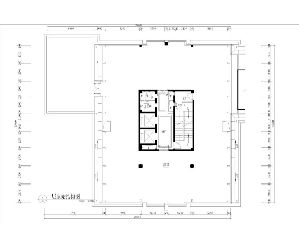 刚出的方案，大家使劲砸啊_1层结构.jpg