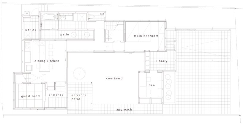 ON design partners:日本,长野 松本住宅_平面图 / level 0