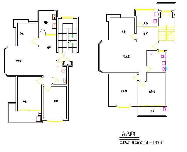 100个住宅经典户型平面图_1-1.jpg