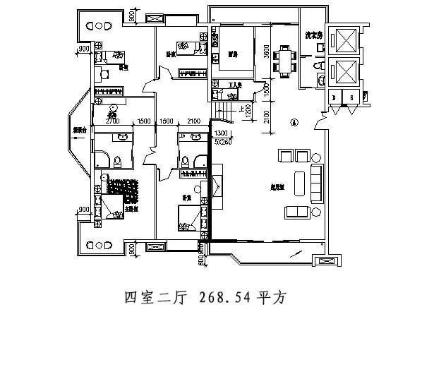 100个住宅经典户型平面图_4-2.jpg