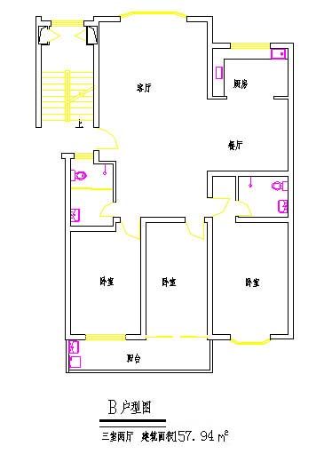 100个住宅经典户型平面图_6-2.jpg