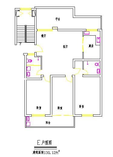 100个住宅经典户型平面图_6-5.jpg