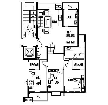 100个住宅经典户型平面图_8-4.jpg