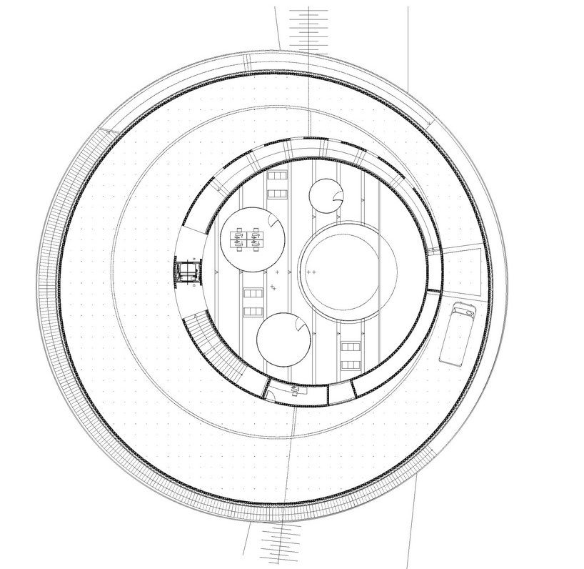 太空轮: noordung太空居住中心_平面图 / level 0