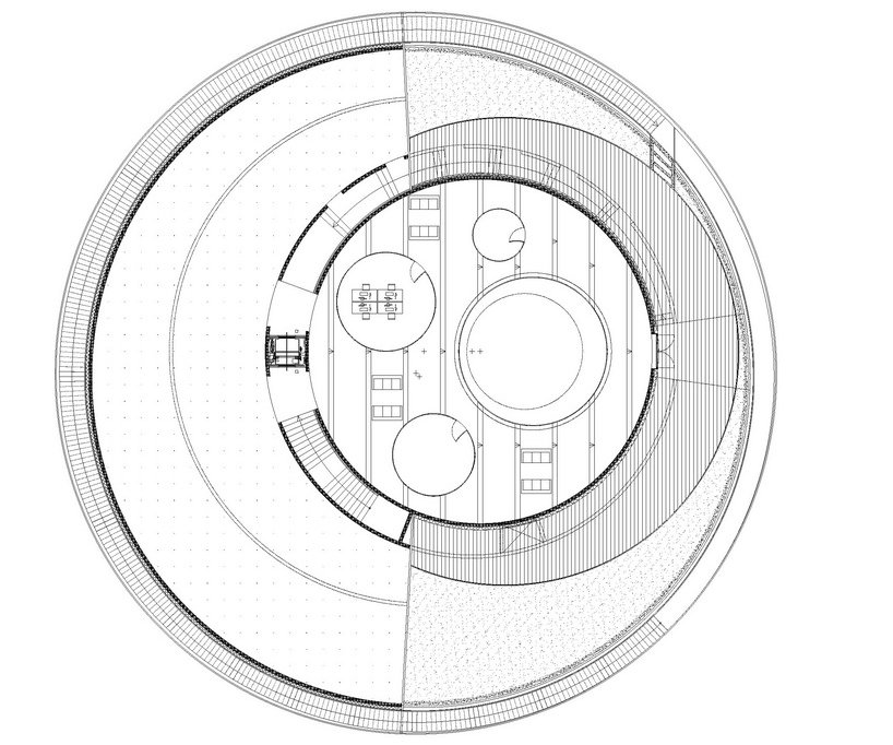 太空轮: noordung太空居住中心_平面图 / level +1