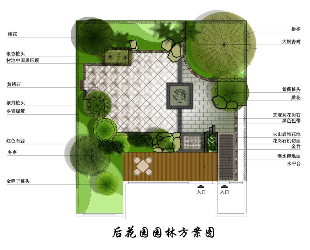 附带小花园整理