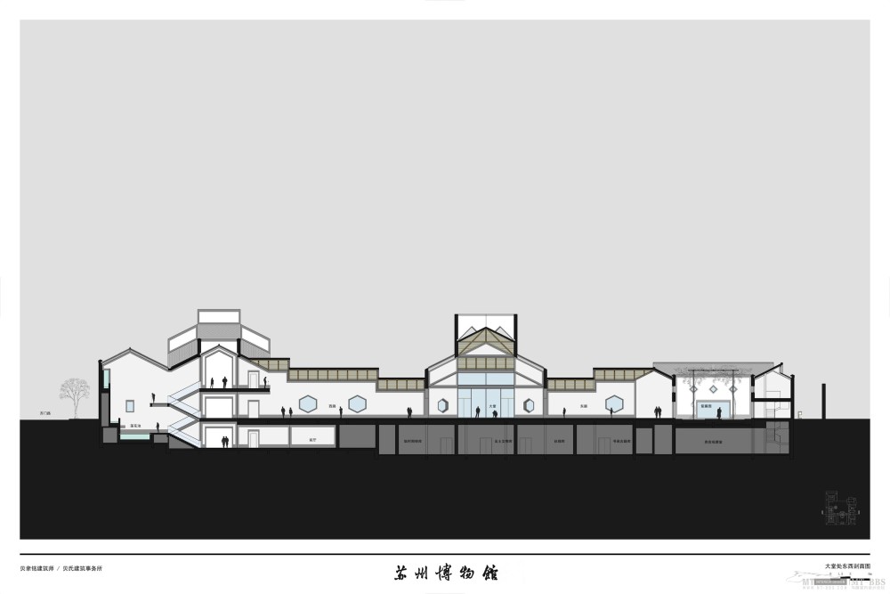 苏州博物馆立面图高清图片