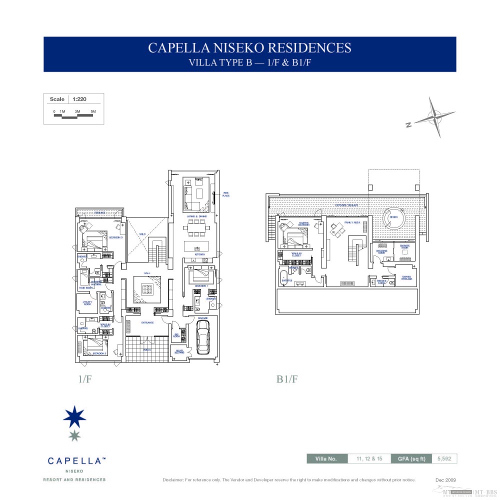 日本卡佩拉二世谷渡假酒店设计Capella Niseko Rseort and Residences_Villa_Type_B_1FB1F.jpg