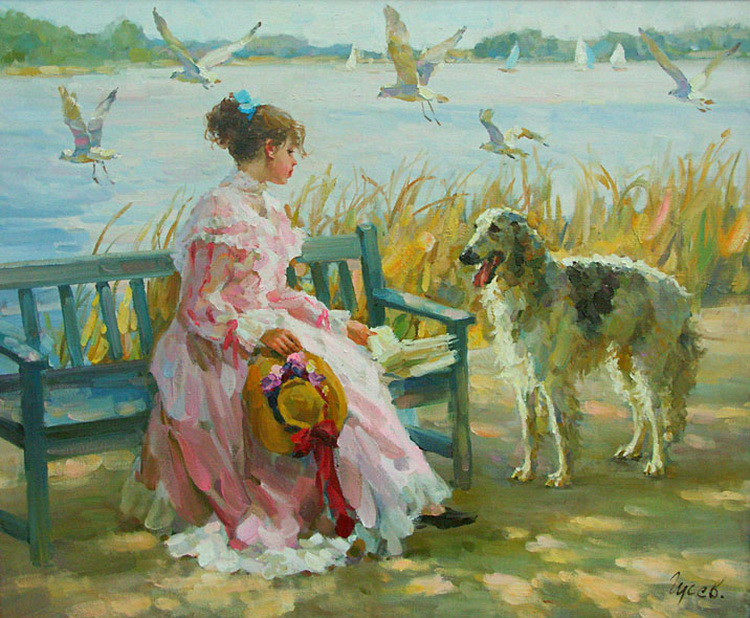 俄罗斯画家Vladimir Gusev油画作品_1162491653832013133.jpg