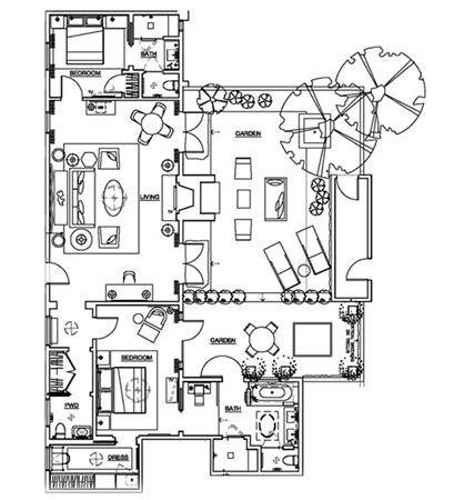 洛杉矶贝莱尔酒店 Hotel Bel-Air_Chalon-Suite_tbe_floorplan.jpg
