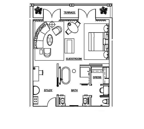 洛杉矶贝莱尔酒店 Hotel Bel-Air_Premier-Canyon-View-Guestroom_tbe_floorplan.jpg