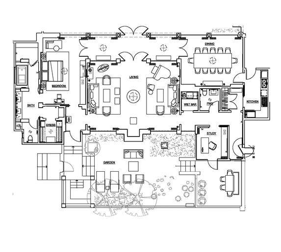 洛杉矶贝莱尔酒店 Hotel Bel-Air_Presidential-Suite_tbe_floorplan.jpg