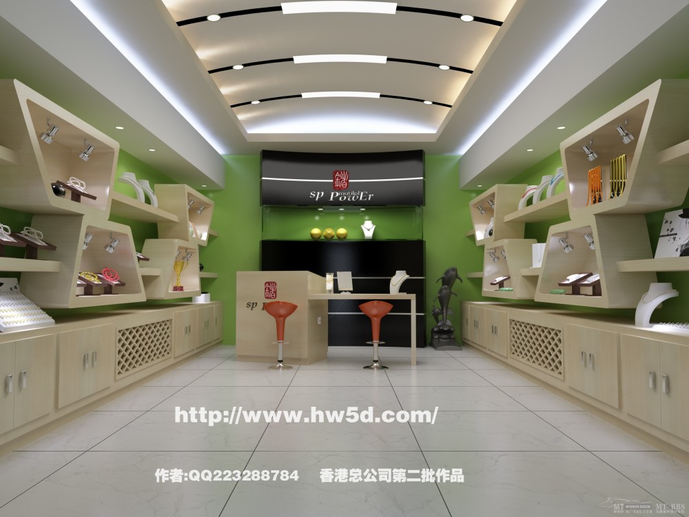 幻维精华模型（公装家装均有，全部上传完毕）共8.62G_首饰店柜渲染效果.jpg
