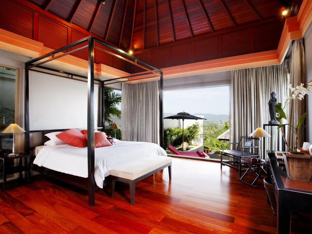 泰国普吉岛亭阁酒店 The Pavilions, Phuket_The_Pavilions_Phuket_Three_Bedroom_Pool_Villa_Master_bedroom.jpg