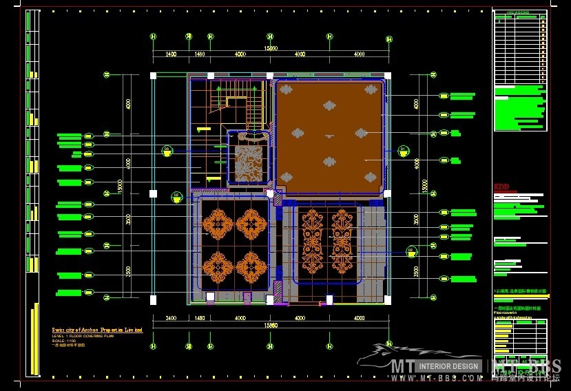 杭州科林斯建筑设计事务所——某房地产开发商售楼部_施工图平面２.jpg