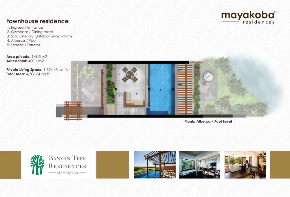 玛雅科瓦悦榕轩渡假别墅 Banyan Tree Residences Mayakoba_townhouse residence pool level villas.jpg