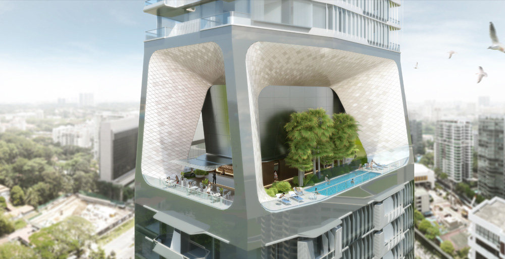 “垂直城市” – 新加坡 Scotts 大厦 / UNStudio_scotts_tower_07.jpg