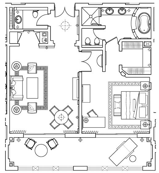海景套房平面图Ritz Carlton Sharq Village-2 Bay Suite- Floor Plan.jpg