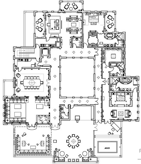 总统套房平面图Ritz Carlton Sharq Village-Presidential Suite Floor Plan.jpg