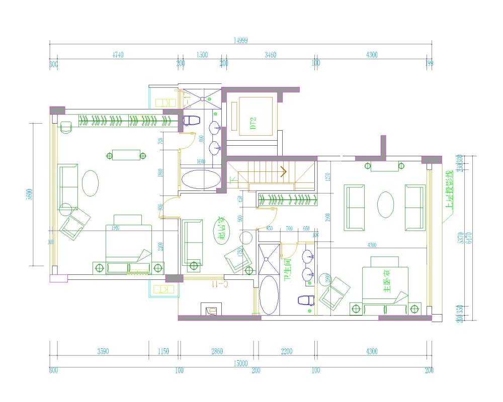 请各位高手指教复式楼的方案_天御山C栋6A.dwg2-Model.jpg