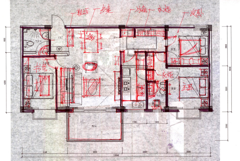 一个头疼的户型，高手帮帮忙看看怎么重新布局好_007.jpg