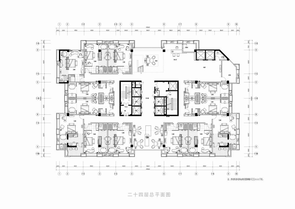 PTL--宜昌-外滩领馆酒店_002 二十四层总平面图.jpg