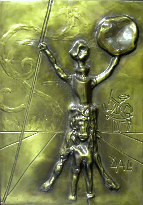 收藏300幅 — 经典现代抽象装饰画_ryCT_dalidonquixote-bronze.jpg