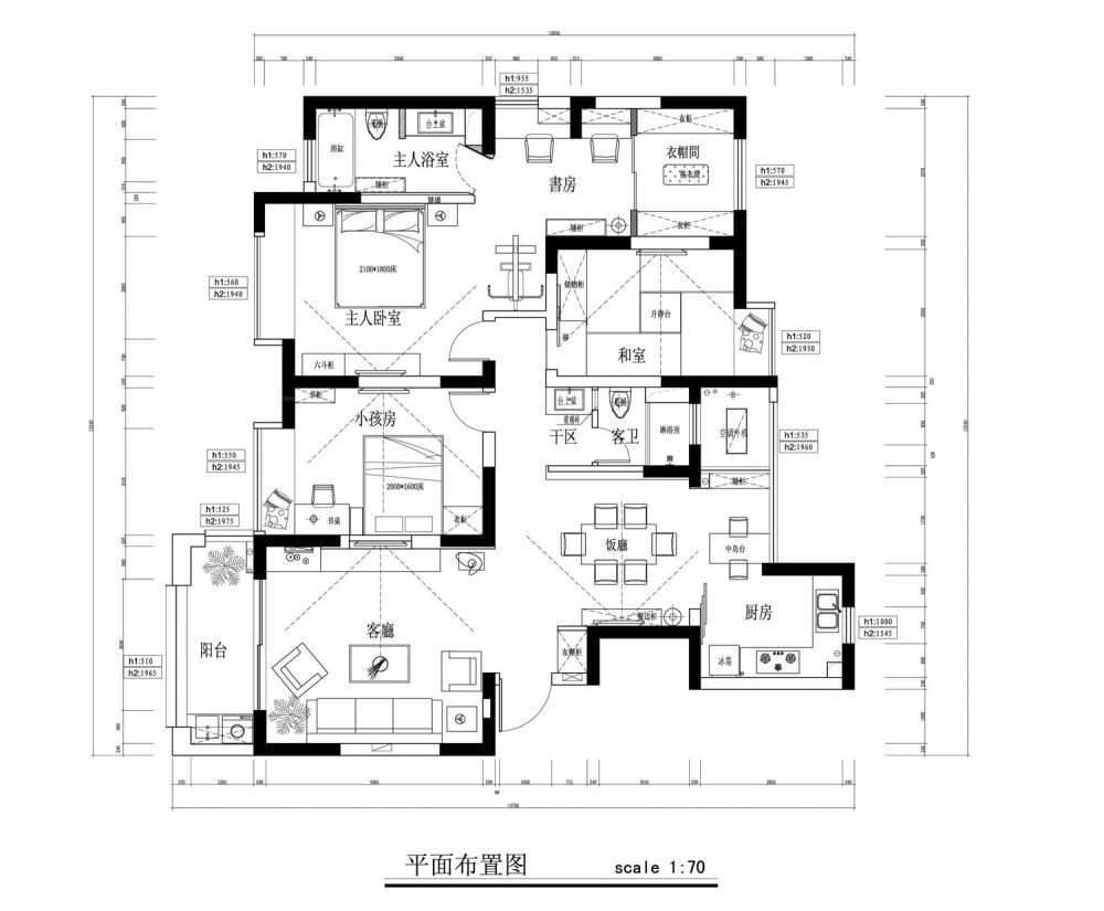 上海五凹国际设计谌建奇作品--素色交响乐(上海香逸湾样板间)_香逸湾施工图（平面图)-Model.jpg