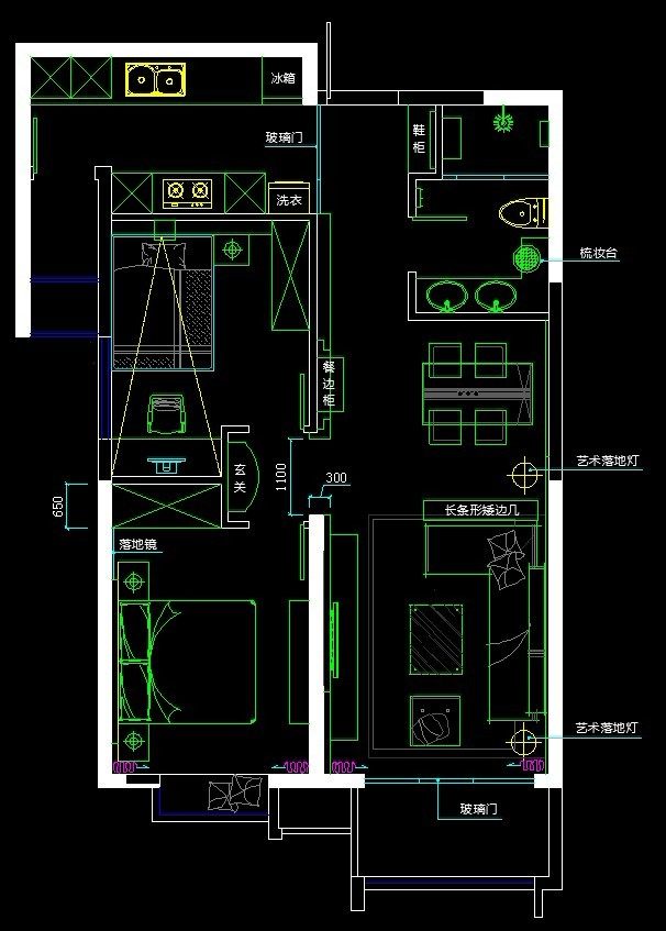 这个户型想了很久，都没有特别圆满的布局，上来请大家给个建议！_方案二.jpg