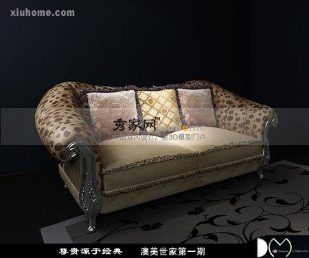 【绝对经典】欧式家具之“澳美世家家具”3D模型_双人沙发3D模型1.jpg