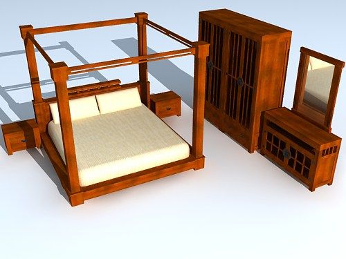 【绝对经典】中式家具之“轩琴家具”3D模型_轩琴家具 卧室组合7.jpg