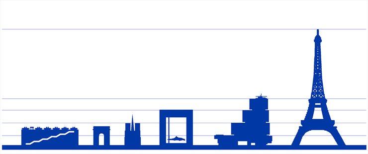 法国巴黎司法院 Le Futur Palais de Justice de Paris /Renzo Piano_Frise comparaison avec d\'autres monuments franciliens.jpg