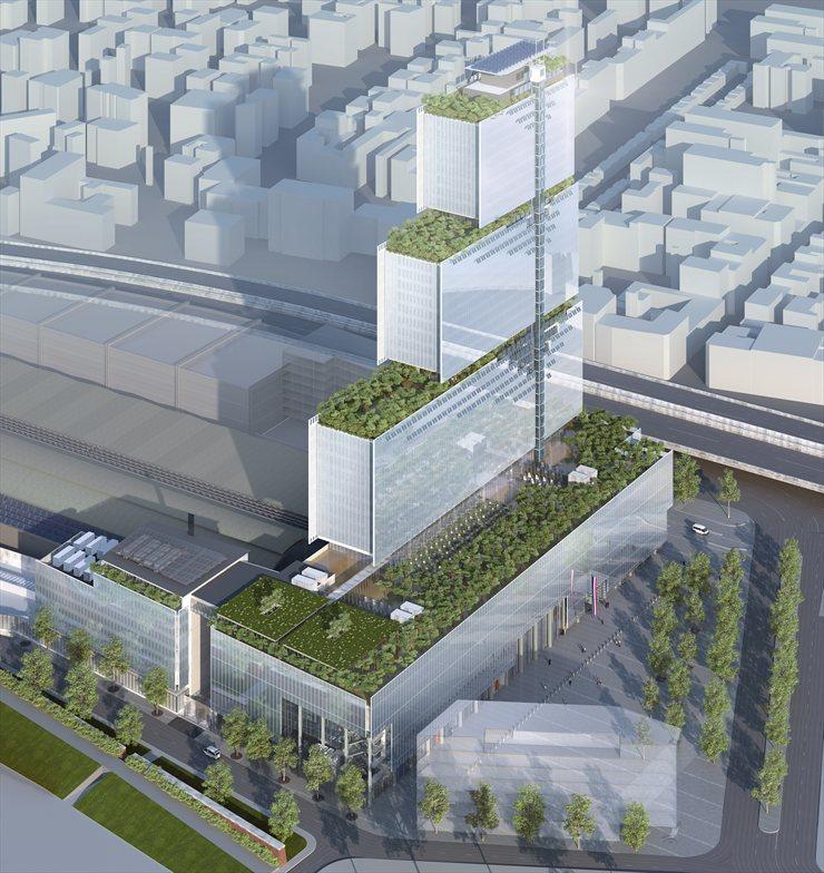 法国巴黎司法院 Le Futur Palais de Justice de Paris /Renzo Piano_Vue aérienne.jpg