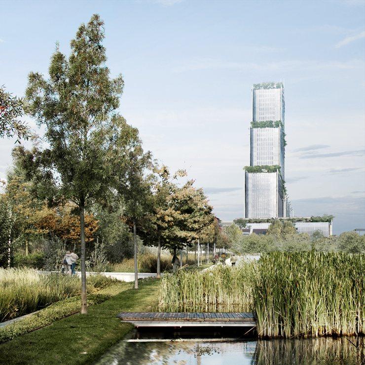 法国巴黎司法院 Le Futur Palais de Justice de Paris /Renzo Piano_Vue depuis parc Martin Luther King 2.jpg