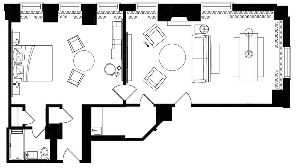 芝加哥大众精品酒店PUBLIC Chicago Hotel（Yabu Pushelberg）_One-Bedroom-Suite-full2.jpg