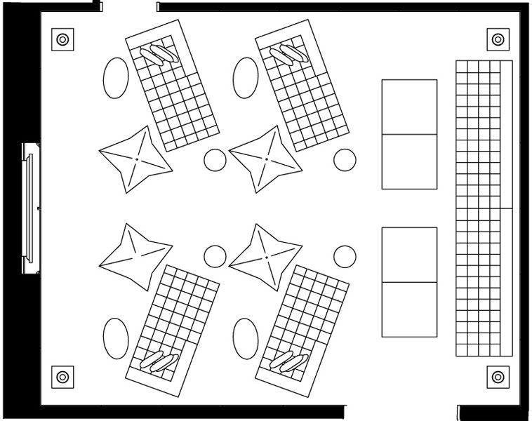 芝加哥大众精品酒店PUBLIC Chicago Hotel（Yabu Pushelberg）_public_chicago_floorplan_screeningroom.jpg