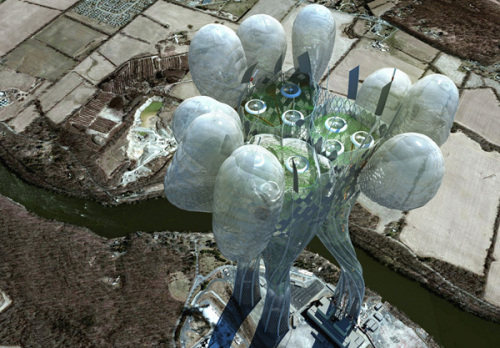 evolo摩天大楼竞赛的25个最优秀的设计和概念_12）煤电由拉杜波格丹Chipara的植物诱变.jpg