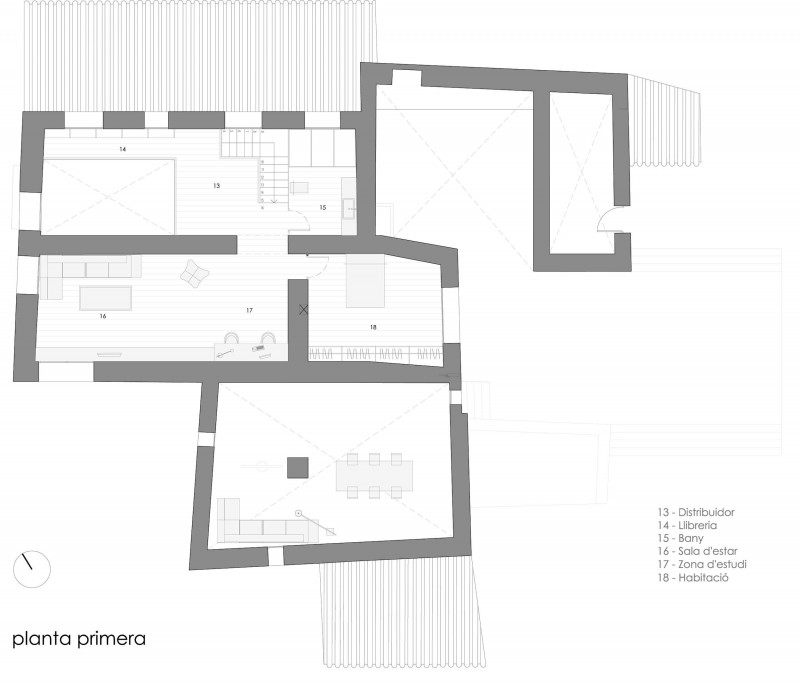 西班牙赫罗纳Mas La Riba 住宅/Ferran López Roca Arquitectura_Mas-La-Riba-22-800x683.jpg