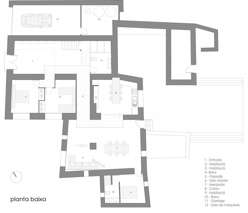 西班牙赫罗纳Mas La Riba 住宅/Ferran López Roca Arquitectura_Mas-La-Riba-21-800x686.jpg