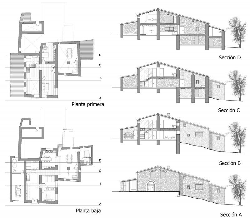 西班牙赫罗纳Mas La Riba 住宅/Ferran López Roca Arquitectura_Mas-La-Riba-25-800x711.jpg