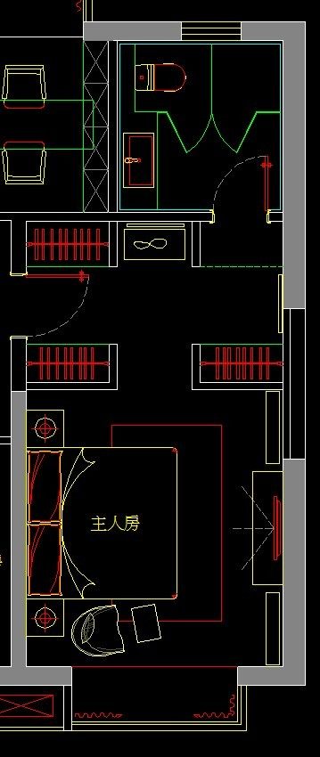 悬赏（三房两厅板房平面方案）急_主卧室布置.jpg