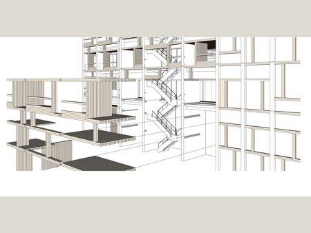 日本东京木材会馆/日建设计_image drawing of the facade.jpg