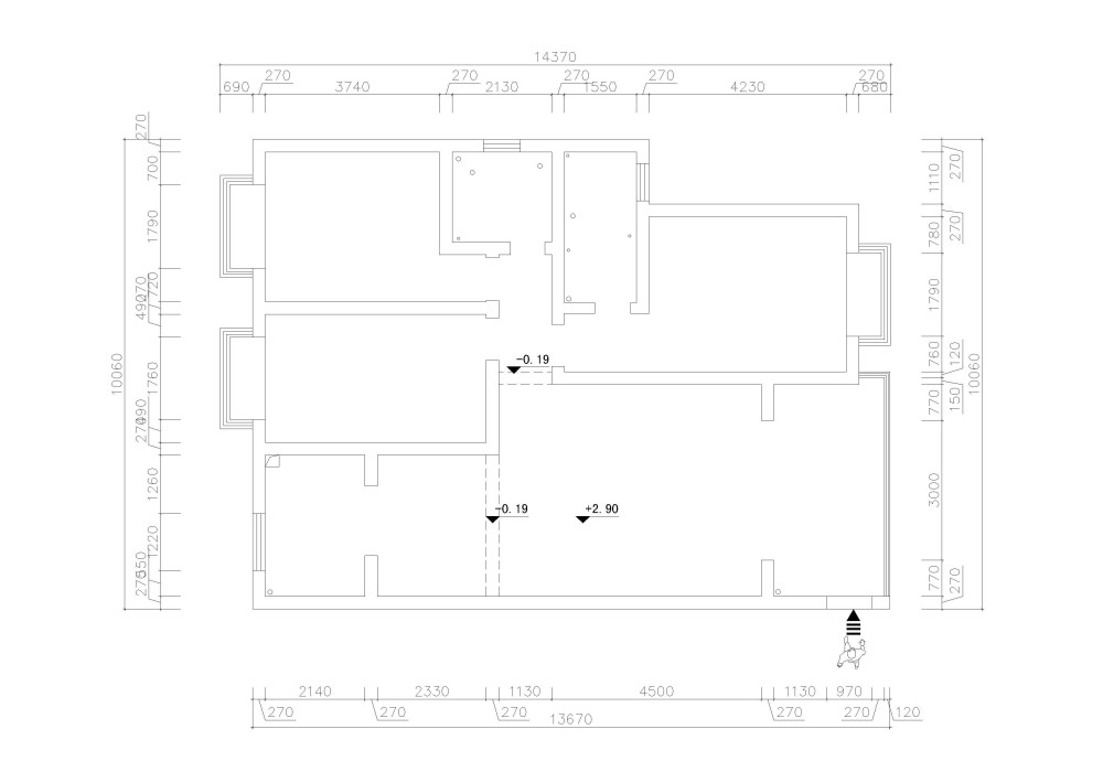 一进门就是阳台！！各位看看能怎么修改啊？？_永泰家园结构图-Model.jpg