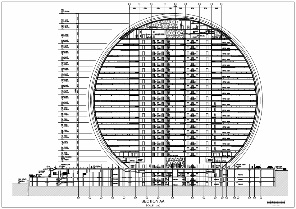 阿布扎比Al Dar总部大楼/MZ Architects_1338601556-section.png