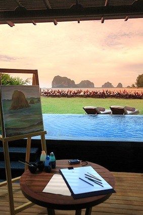 泰国甲米度假村 Si Kao, South of Krabi_Painting-by-the-pool-ASK_592.jpg