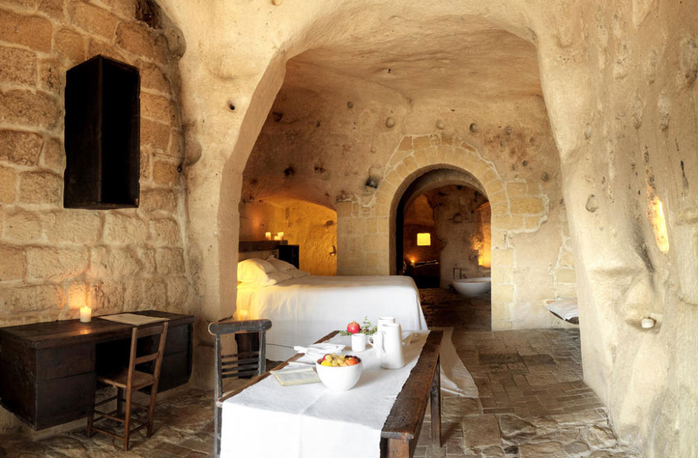 意大利梅特拉的 Sassi 区 Sextantio Le Grotte della Civita 酒店_camere-06.jpg