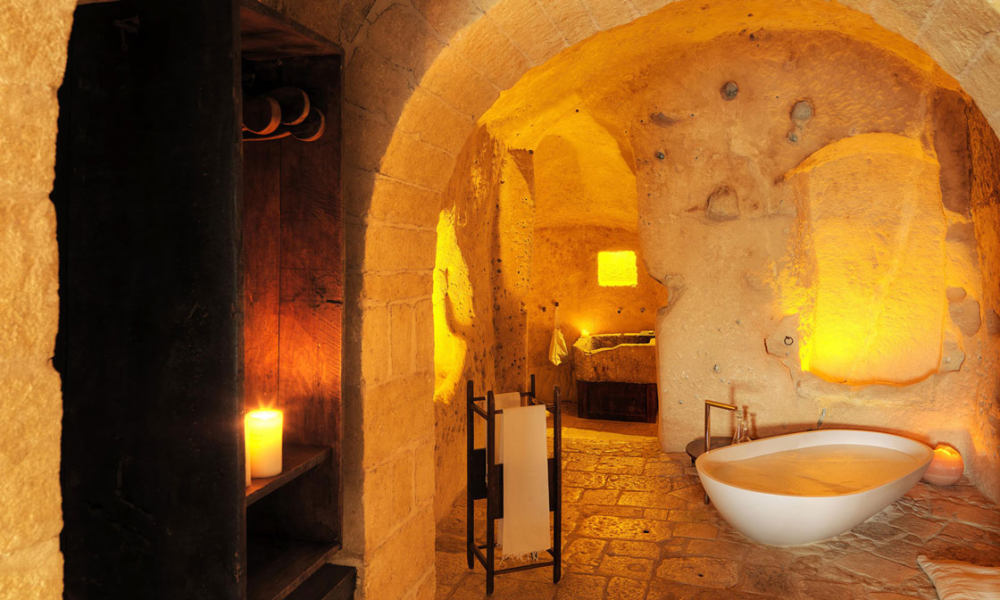 意大利梅特拉的 Sassi 区 Sextantio Le Grotte della Civita 酒店_camere-08.jpg