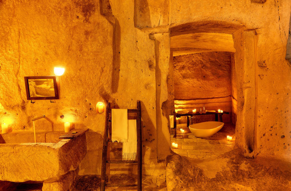 意大利梅特拉的 Sassi 区 Sextantio Le Grotte della Civita 酒店_camere-11.jpg