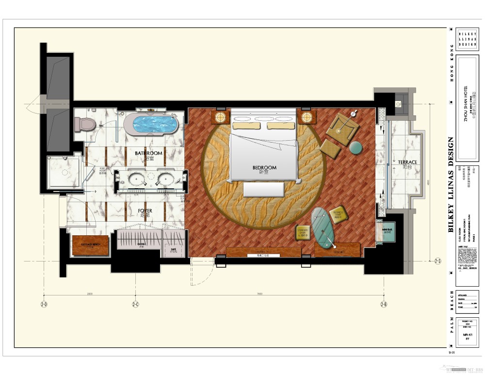 BLD--舟山喜来登方案彩平面手绘_0503-MR-K1 PLAN-2006.01.JPG